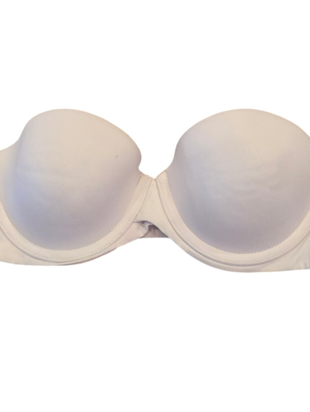 Maidenform Womens Sz 34A Padded Strapless T Shirt Bra Solid White